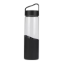 CUSTOM LOGO 550ml High Borosilicate Glass Bottle with Silicone Sleeve Drinking Bottle Bicycle Climbing Drinkware