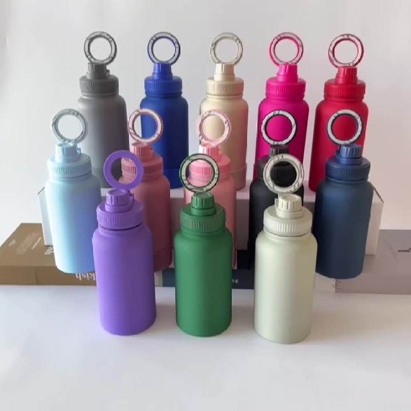 BORGE Customized Leakproof Plastic Magnetic Lid Accessory for Stainless Steel Wide-Mouth Gym Water Bottle Accessories