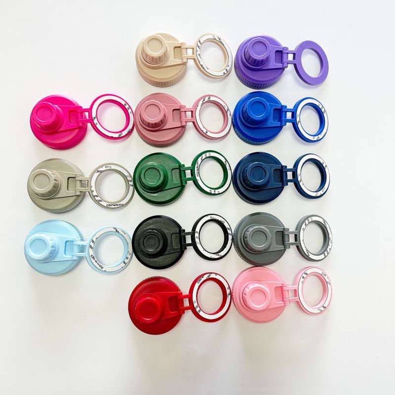 BORGE Customized Leakproof Plastic Magnetic Lid Accessory for Stainless Steel Wide-Mouth Gym Water Bottle Accessories