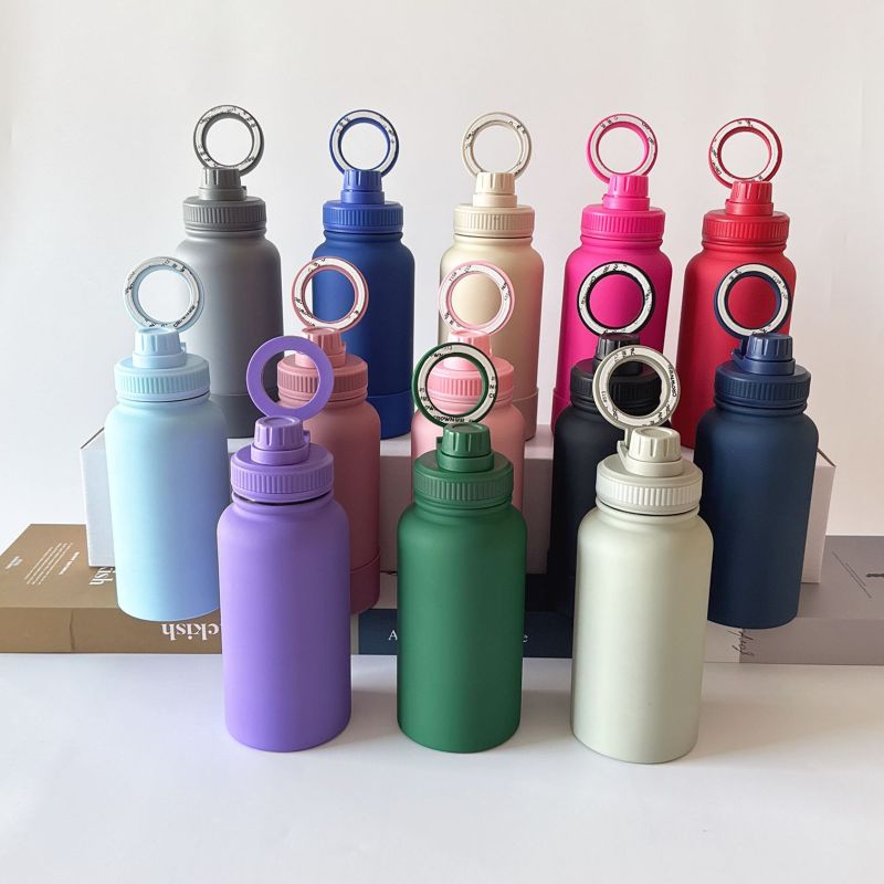 BORGE Customized Leakproof Plastic Magnetic Lid Accessory for Stainless Steel Wide-Mouth Gym Water Bottle Accessories
