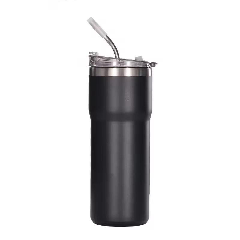 BORGE Wholesale Bulk 20oz 304 Stainless Steel Insulated Coffee Mug Car Tumblr Cup With Straw