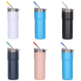 BORGE Wholesale Bulk 20oz 304 Stainless Steel Insulated Coffee Mug Car Tumblr Cup With Straw