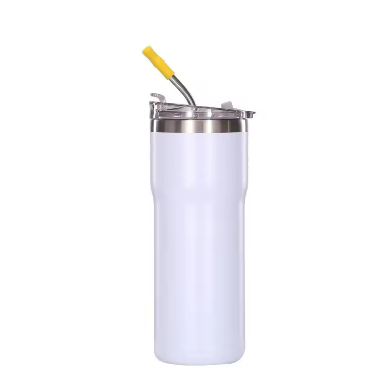 BORGE Wholesale Bulk 20oz 304 Stainless Steel Insulated Coffee Mug Car Tumblr Cup With Straw