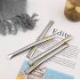 BORGE Food Grade Yerba Mate Bombilla Stainless Steel Straw Flat Mouthed Design Argentine Mate Tea Stainless Steel Straw