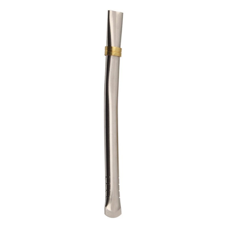 BORGE Food Grade Yerba Mate Bombilla Stainless Steel Straw Flat Mouthed Design Argentine Mate Tea Stainless Steel Straw