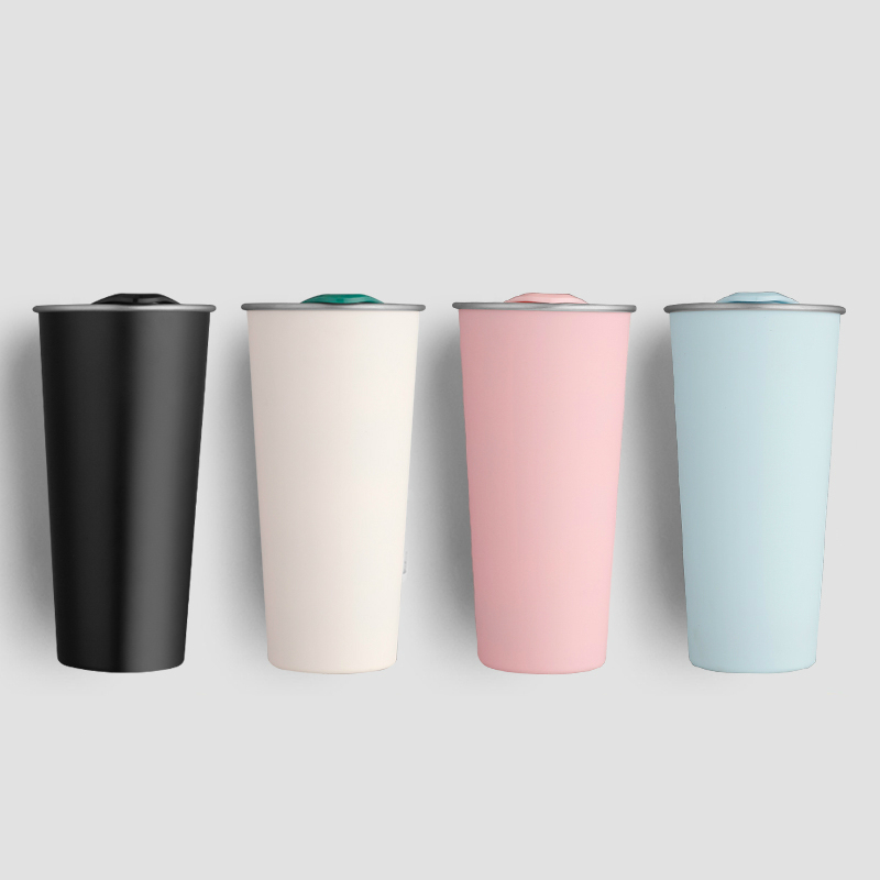 BORGE New Fashion 500 Ml Custom Logo 304 Stainless Steel Double Wall Insulated Travel Coffee Tumblr Cup With Lid