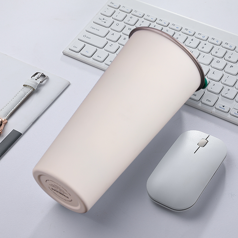 BORGE New Fashion 500 Ml Custom Logo 304 Stainless Steel Double Wall Insulated Travel Coffee Tumblr Cup With Lid