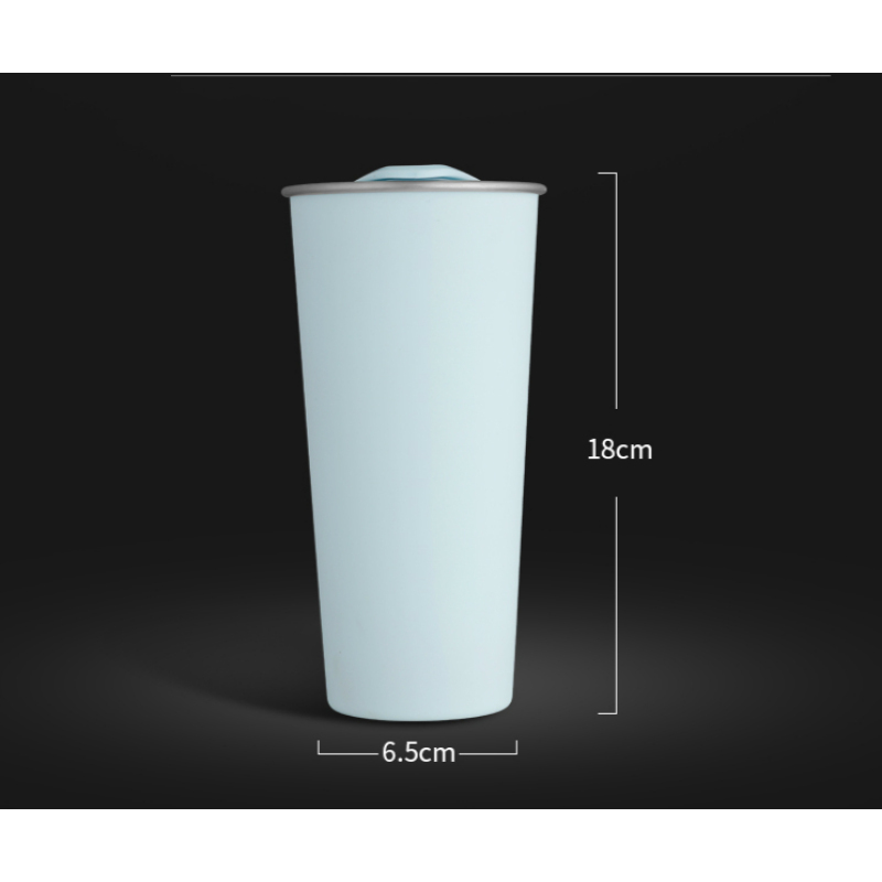 BORGE New Fashion 500 Ml Custom Logo 304 Stainless Steel Double Wall Insulated Travel Coffee Tumblr Cup With Lid