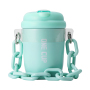 New Style Coffee Mug Insulated Bottle Double Wall Stainless Steel Water Bottle With Plastic Rope Handle
