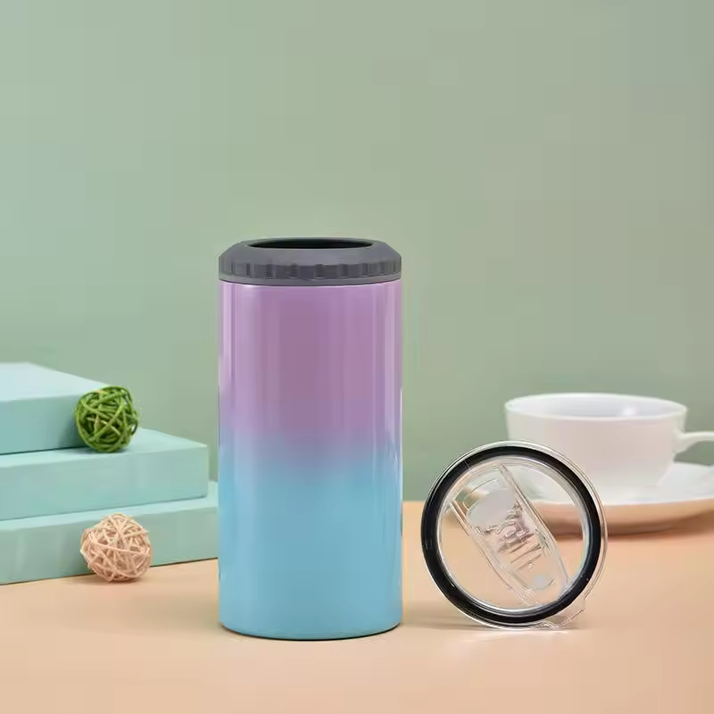 BORGE Wholesale 4 in 1 Double Layer 16oz 304 Stainless Steel Insulated Sublimation Beer Ice Bar Tumblr Cup