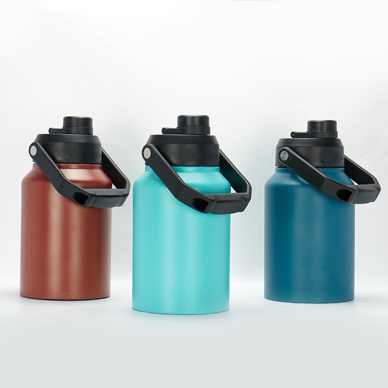 Wholesale Custom logo 2 Liter Large Capacity Hydro Stainless Steel Water Bottle Vacuum Flasks with Portable Lid