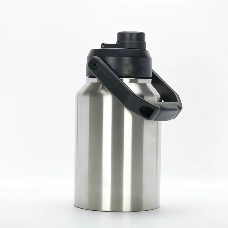 Wholesale Custom logo 2 Liter Large Capacity Hydro Stainless Steel Water Bottle Vacuum Flasks with Portable Lid