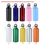 Wholesale 500ml Aluminum Sport Water Bottle 750ml Outdoor Single Wall Stainless Steel Drink Water Bottles With Carabiner