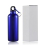 Wholesale 500ml Aluminum Sport Water Bottle 750ml Outdoor Single Wall Stainless Steel Drink Water Bottles With Carabiner