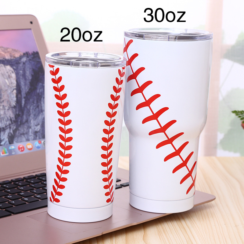 New Style 30oz 20oz Stainless Steel Vacuum Insulated Tumbler Reusable Beer Cup Spill Proof Tumblers 1 Tumbler White