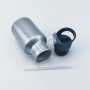 Wholesale Outdoor Sport Drinking Bottle 400ml Aluminium Water Bottle With Straw Lid Custom Logo
