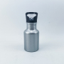 Wholesale Outdoor Sport Drinking Bottle 400ml Aluminium Water Bottle With Straw Lid Custom Logo