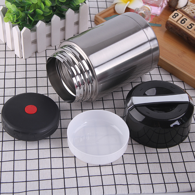 Wholesale Custom Logo 800ml 1000ml Stainless Steel Vacuum Insulated Food Jar Food Thermo