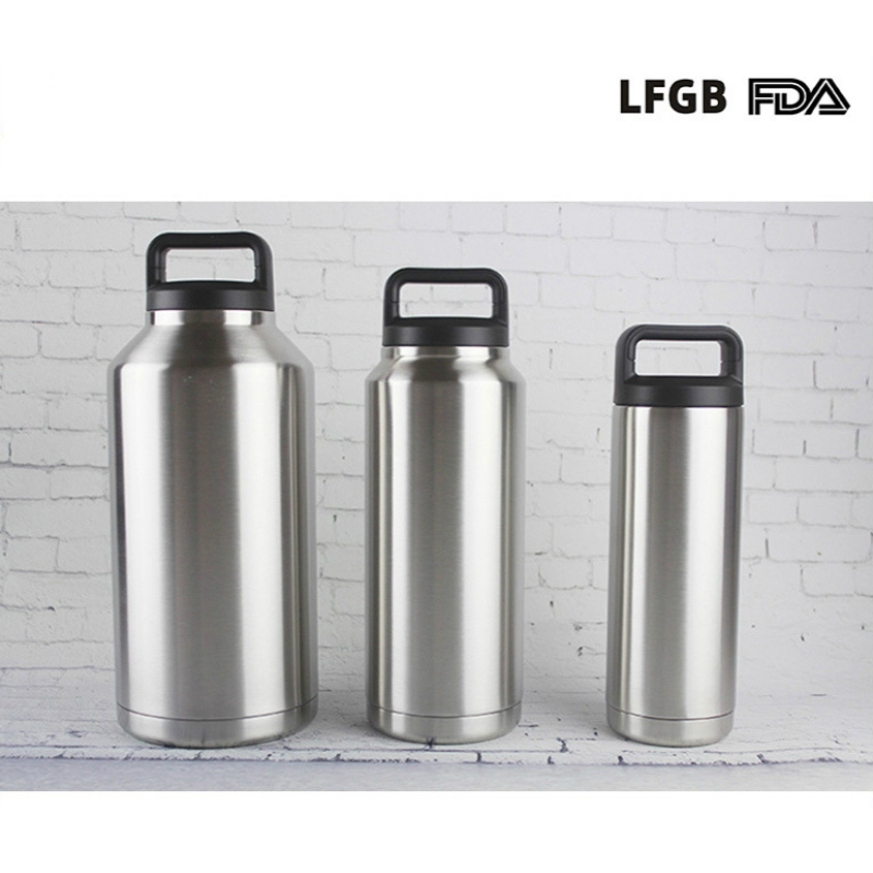 Manufacturer Big Capacity 18oz 36oz 64oz Stainless Steel Vacuum Drinking Water Bottle Customised Water Bottle