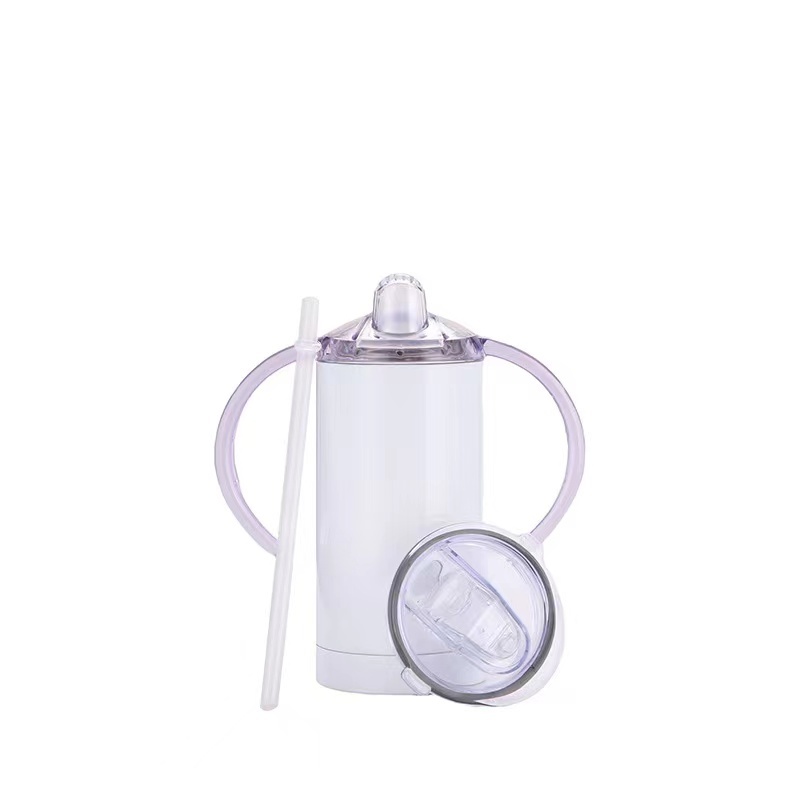 Hot Selling 12Oz Kid Double Walled Vacuum Insulated Sippy Cup Blank Sublimation Tumbler