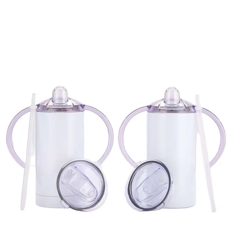 Hot Selling 12Oz Kid Double Walled Vacuum Insulated Sippy Cup Blank Sublimation Tumbler