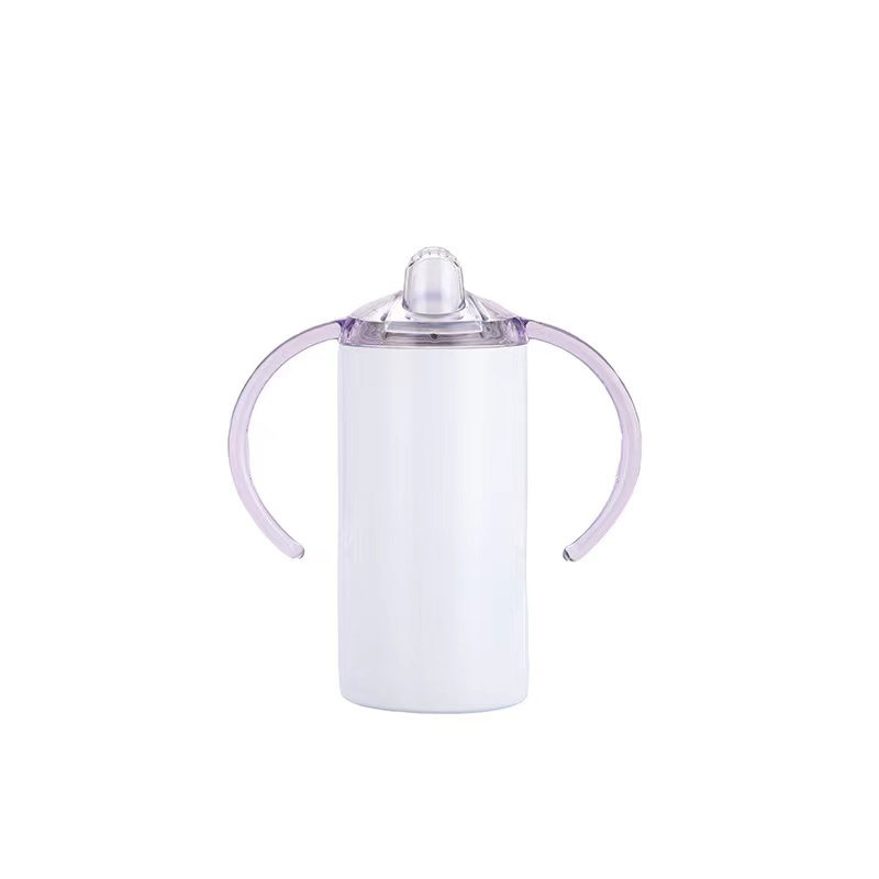Hot Selling 12Oz Kid Double Walled Vacuum Insulated Sippy Cup Blank Sublimation Tumbler