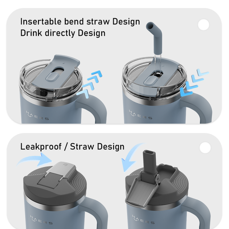 New Arrival 30oz 40oz Double Walled Vacuum Insulated Pro-Grade Stainless Steel Tumbler with Straw Lid