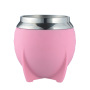 BORGE Yerba Mate Gourd Leather Stainless Steel Coffee Yerba Para Mate Argentina Cup With Bombilla Straw