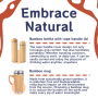 BORGE Customized Reusable 450ml Vacuum Double Wall Bamboo Bottle Water Flask Coffee Travel Mug Tumbler