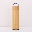 plastic handle lid bamboo bottle 500ml