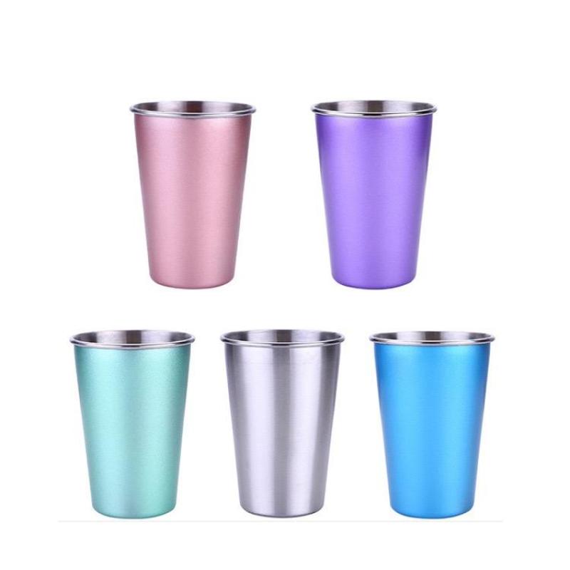 Hot Sale Wholesale 17oz Stackable Single Wall 304 Stainless Steel Pint Cup Bar Tumbler Beer Cup