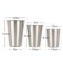 Hot Sale Wholesale 17oz Stackable Single Wall 304 Stainless Steel Pint Cup Bar Tumbler Beer Cup