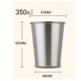 Hot Sale Wholesale 17oz Stackable Single Wall 304 Stainless Steel Pint Cup Bar Tumbler Beer Cup