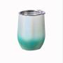 BORGE Wholesale 12oz Stainless Steel Vacuum Egg Tumbler With Lid Rainbow Tumblr Cup