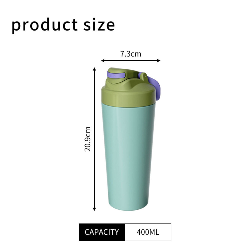 400ml Fitness Protein Shaker Cup Running Outdoor Activity Direct Camping