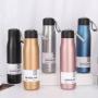 304 Stainless Steel Vacuum Thermal Water Bottles 350ML 600ML Outdoors Camping Customized Tea Bottles Thermos Flasks With Handle