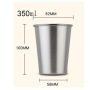 BORGE 12oz Wholesale Custom Logo Stackable Single Wall 304 Stainless Steel Pint Cup Bar Tumblr Cup