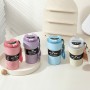 Portable Double-Layer 304 Stainless Steel Coffee Cup Intelligent Temperature Measurement Vacuum Insulated Thermos Mug for Car