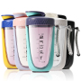 Free Sample 600ml Custom Logo Shaker Bottle Plastic Water Bottle with Time Mark Water Bottle