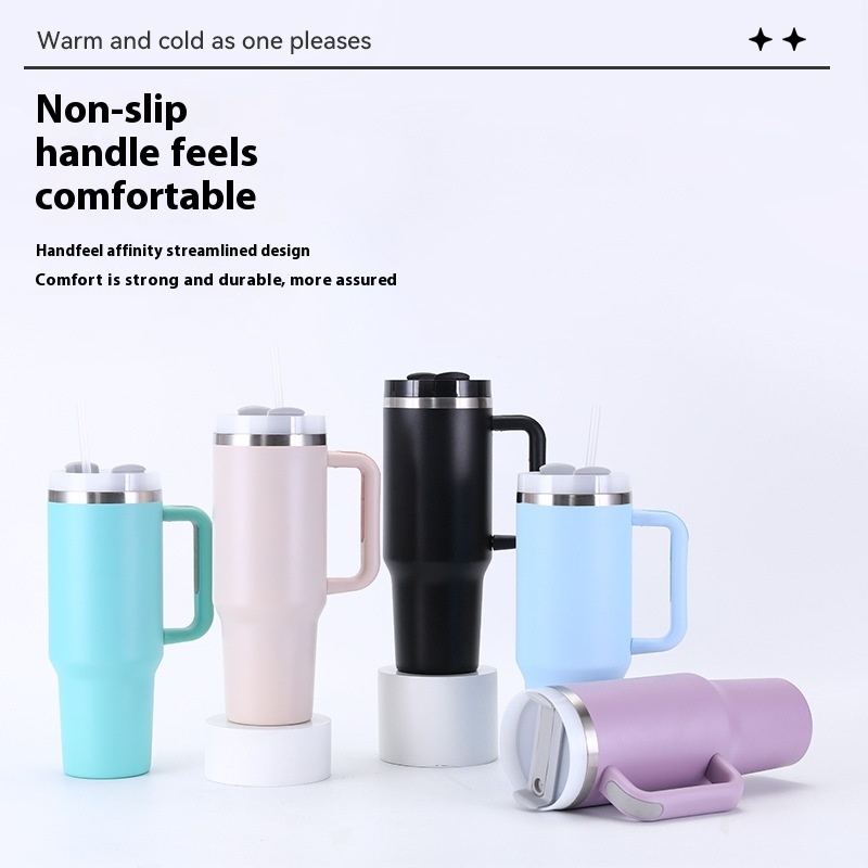 Modern 40oz Stainless Steel Second-Generation Ice Cup Portable Large Capacity Thermal Insulation Vacuum Cold Carafe with Lid