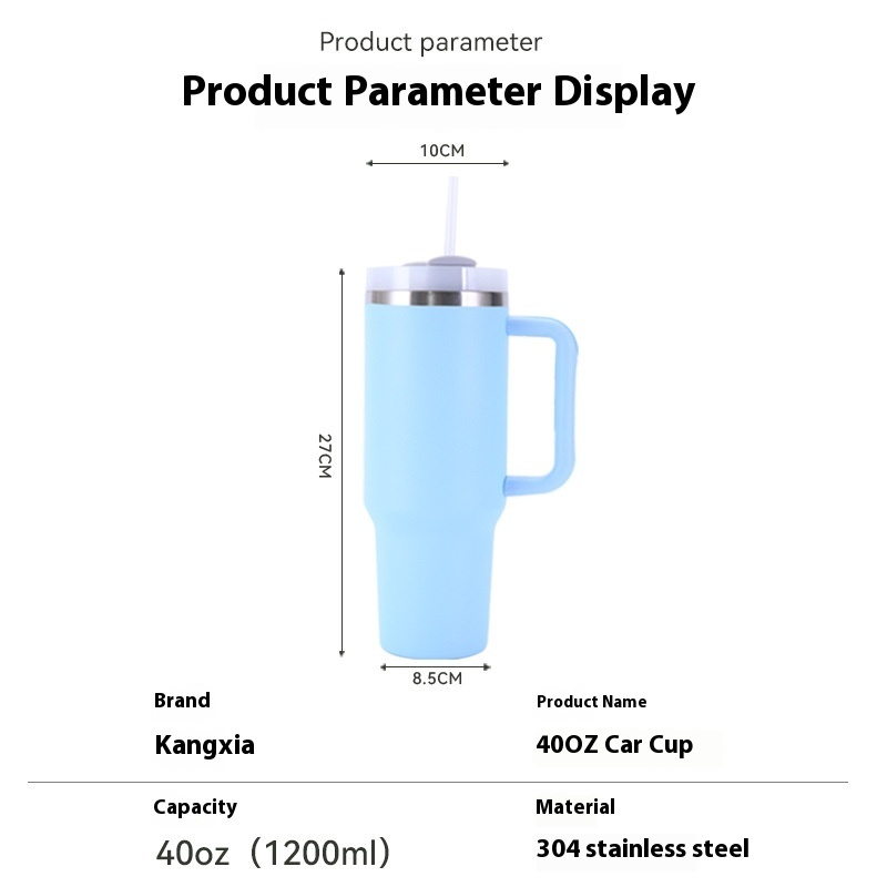 Modern 40oz Stainless Steel Second-Generation Ice Cup Portable Large Capacity Thermal Insulation Vacuum Cold Carafe with Lid
