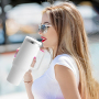New Style 40 Oz Print Handle Cup Insulated Metal Tumbler Cup With Lid Tumbler Stainless Steel