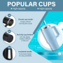 New Style 40 Oz Print Handle Cup Insulated Metal Tumbler Cup With Lid Tumbler Stainless Steel
