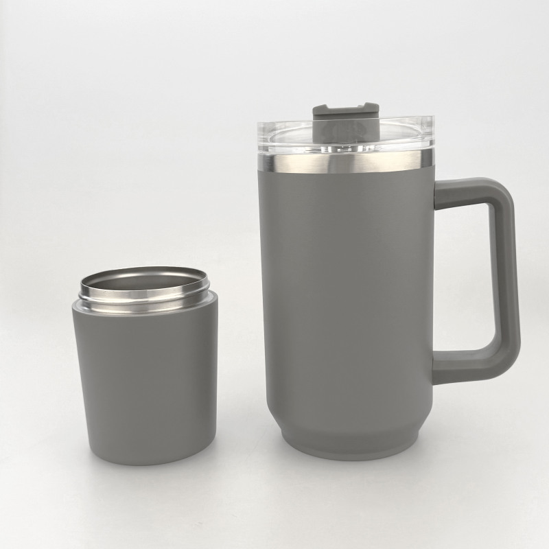 Wholesale Custom Leak Proof Bulk 40 Oz Coffee Insulated Hot and Cold Cup Detachable Stainless Steel 40oz Tumbler With Handle