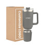 Wholesale Custom Leak Proof Bulk 40 Oz Coffee Insulated Hot and Cold Cup Detachable Stainless Steel 40oz Tumbler With Handle