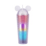 Wholesale Bulk Bpa Free 24oz Double Wall Plastic Mickey Tumblr Cup With Lid Straw With Ears Lid