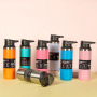 BORGE Large Capacity Powder Coating Double Wall Insulated Stainless Vacuum Flask Steel Snap Buckle Vacuum Bottle With Handle