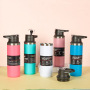 BORGE Large Capacity Powder Coating Double Wall Insulated Stainless Vacuum Flask Steel Snap Buckle Vacuum Bottle With Handle