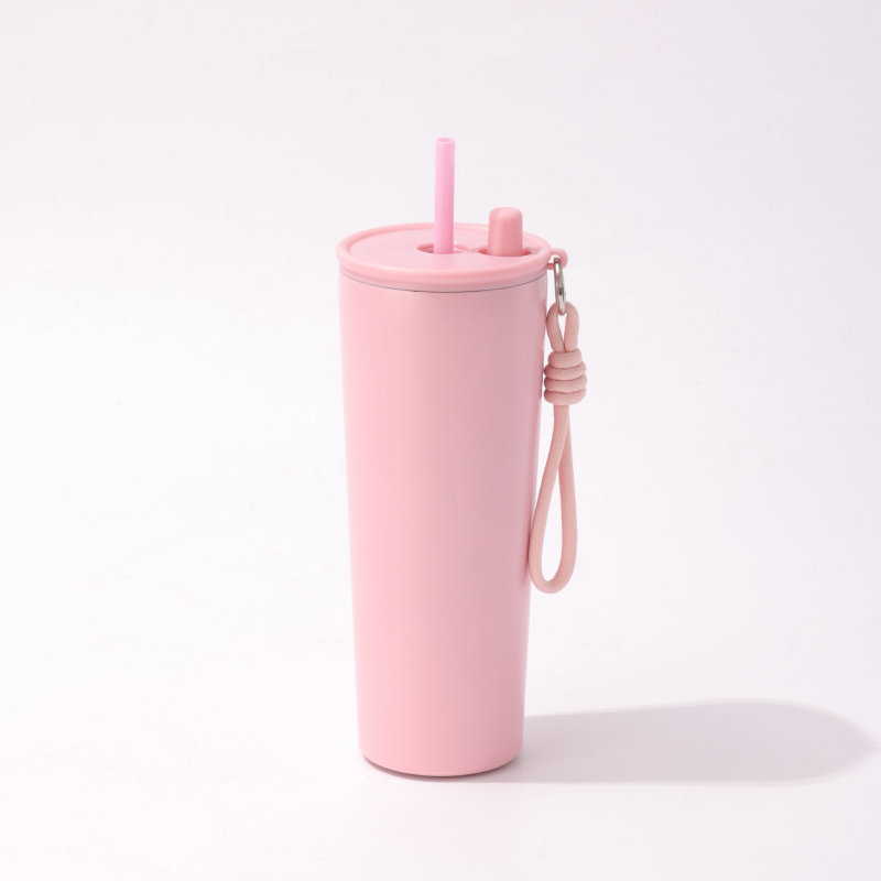 Simple 710ml Stainless Steel Travel Tumbler Portable Car Mug Tea and Coffee Outdoor Mobile Coffee Cup Tumbler Hot and Cold
