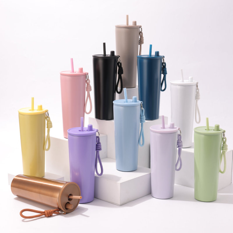 Simple 710ml Stainless Steel Travel Tumbler Portable Car Mug Tea and Coffee Outdoor Mobile Coffee Cup Tumbler Hot and Cold